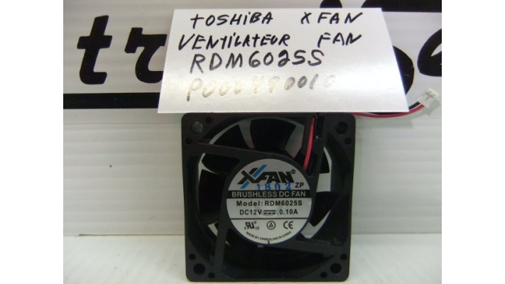 Toshiba  D-VR7 fan RDM6025S Xfan.